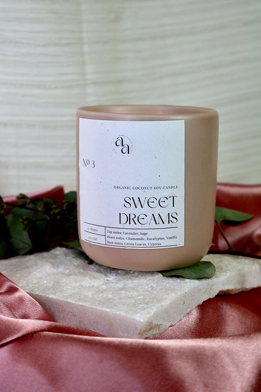 HandPoured Coconut Soy Wooden Wick Candles- Sweet Dreams