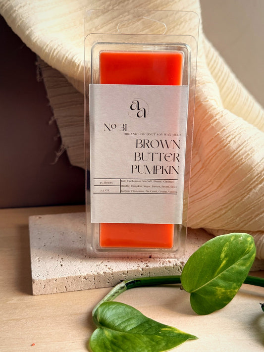 Coconut Soy Wax Melt — Brown Butter Pumpkin