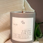 Hand-Poured Coconut Soy Wooden Wick Candle — Falling For You