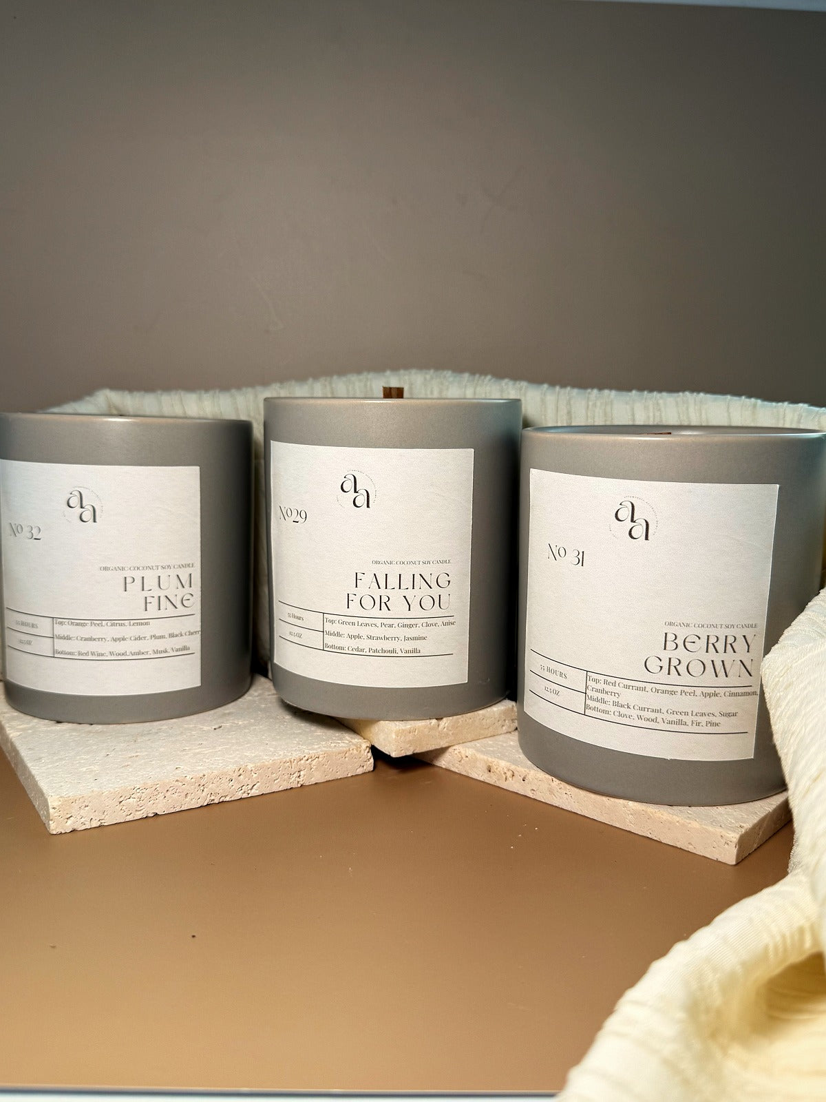 Hand-Poured Coconut Soy Wooden Wick Candle — Berry Grown