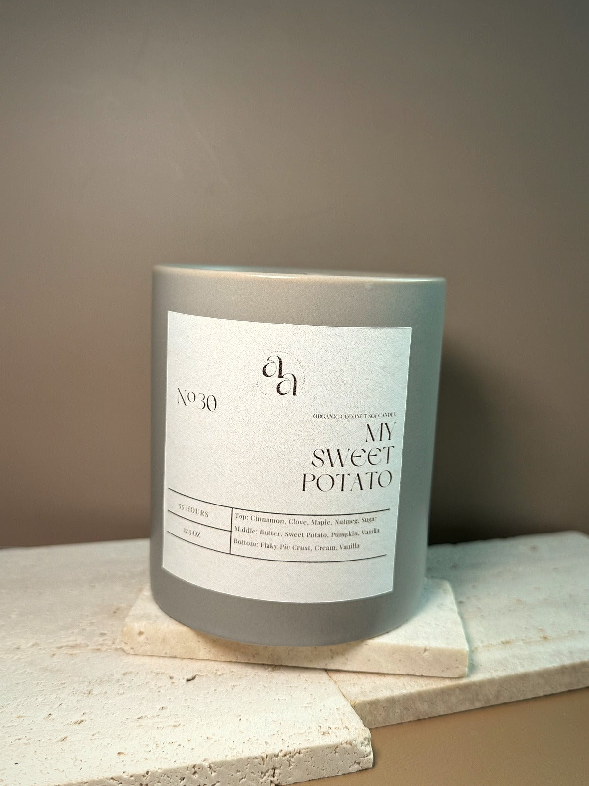 Hand-Poured Coconut Soy Wooden Wick Candle — My Sweet Potato